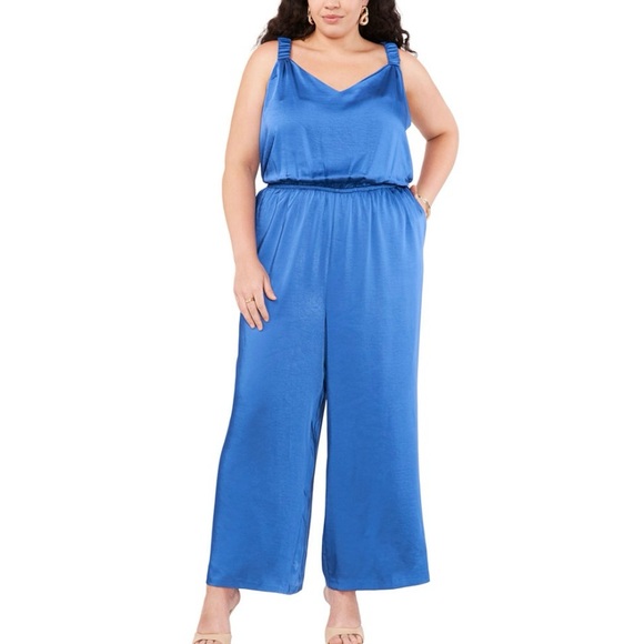 Vince Camuto Pants - NWT Vince Camuto Plus Size Satin Cropped Jumpsuit